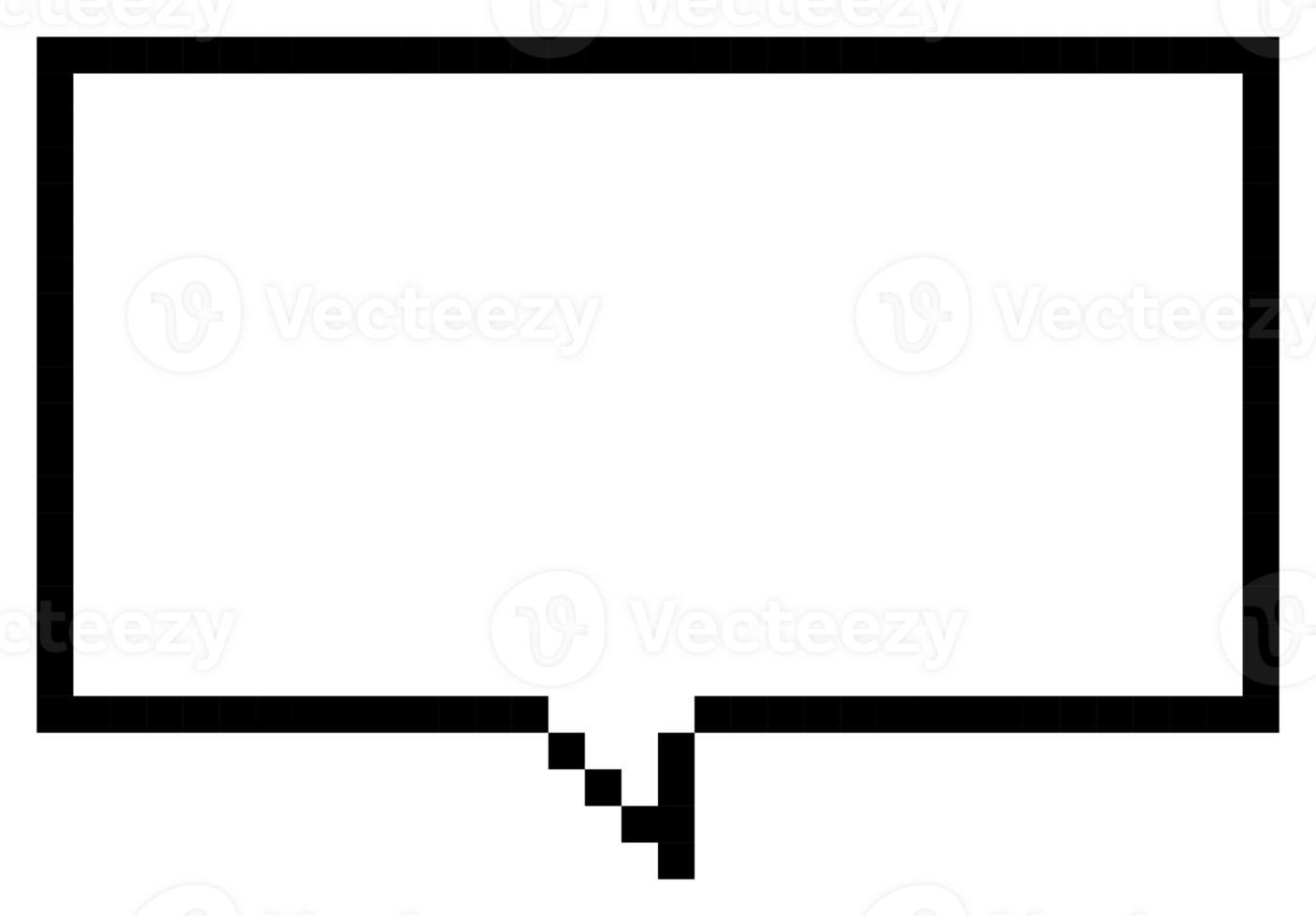8bit retro game pixel art speech bubble balloon icon sticker memo keyword planner text box banner png