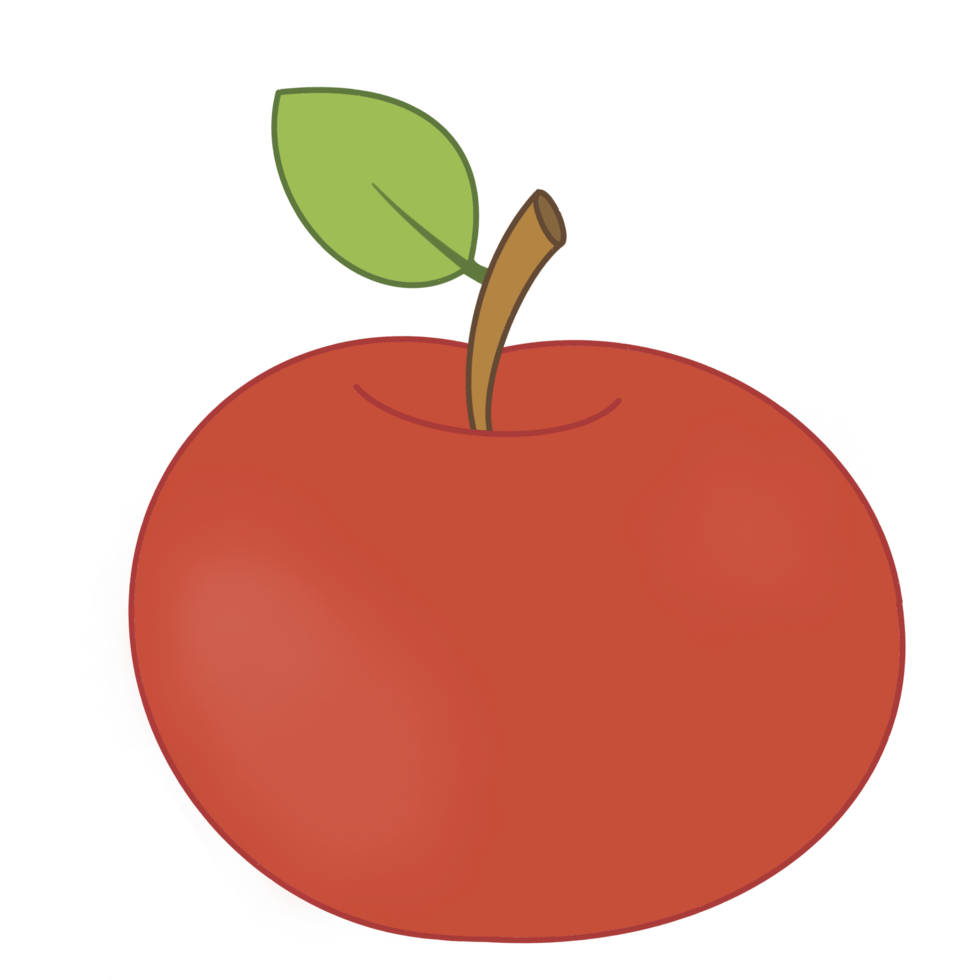 Red Apple Illustration png