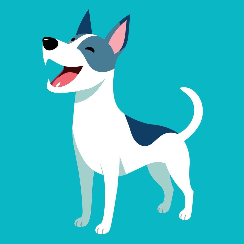 Brazilian Terrier dog laughs icon illustration vector
