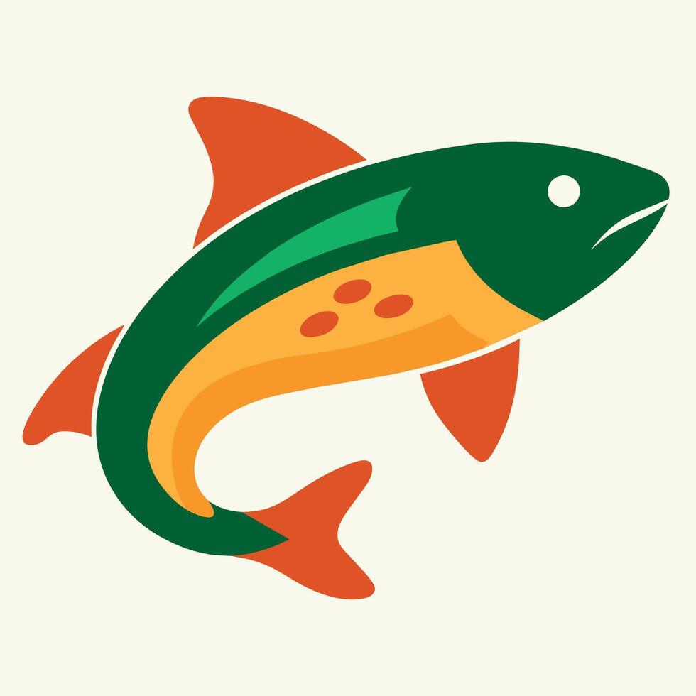 Brazilian Guitarfish fish flies icon illustration vector
