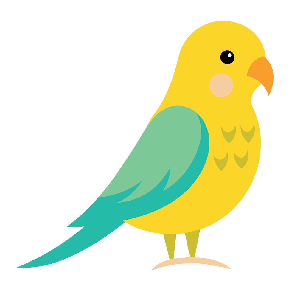 Budgerigar parrot sleeps icon illustration vector
