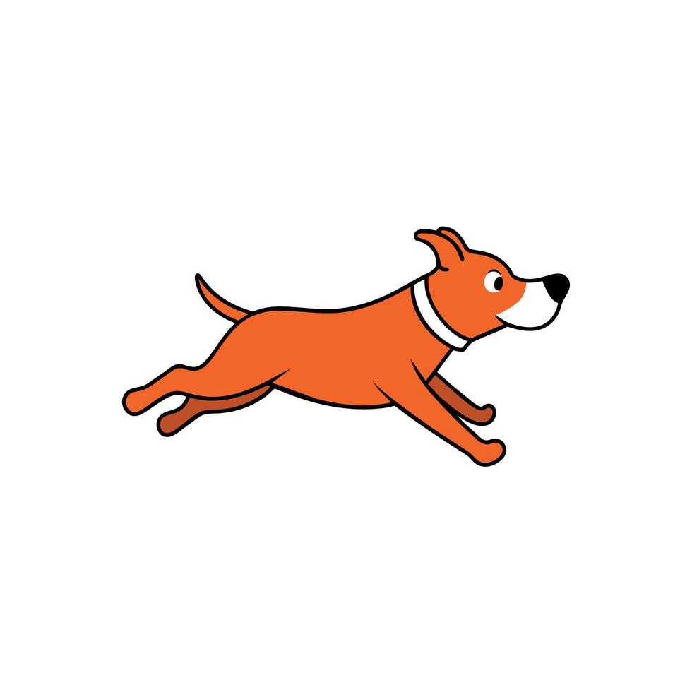 Bullboxer dog flies icon illustration vector