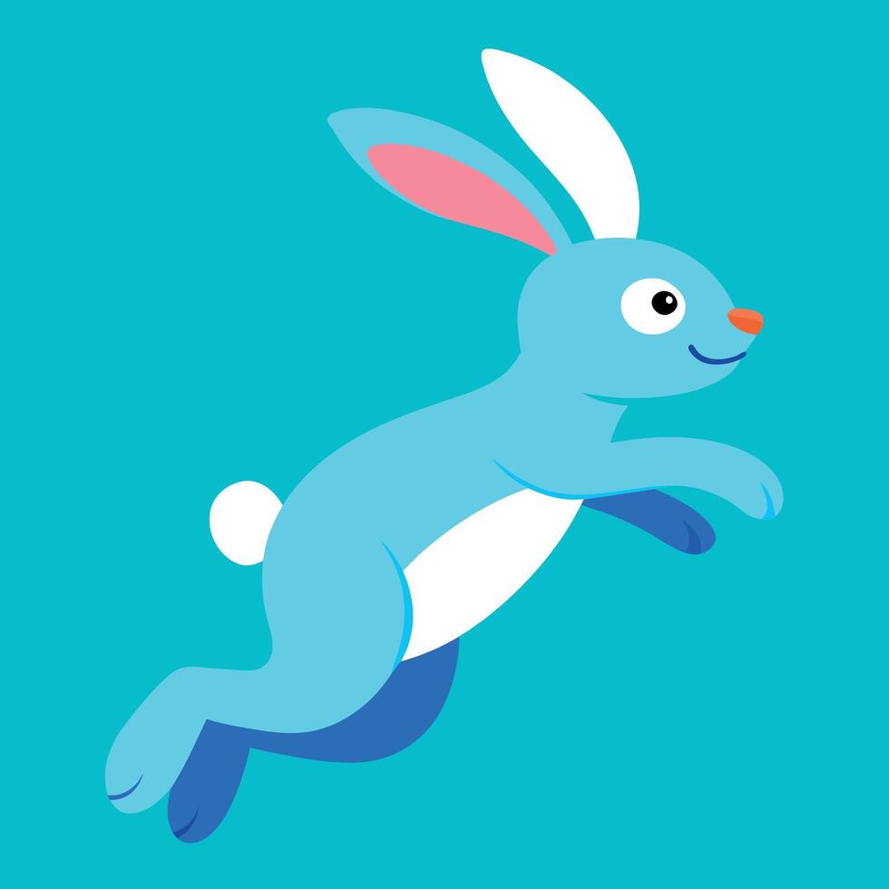 Bunny jumps icon illustration vector