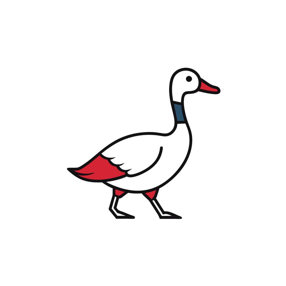 Canada Goose walks icon illustration vector
