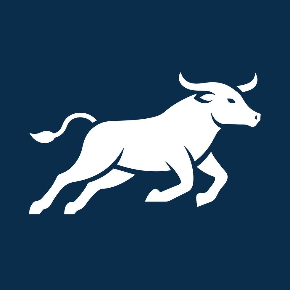 Bull runs icon illustration vector