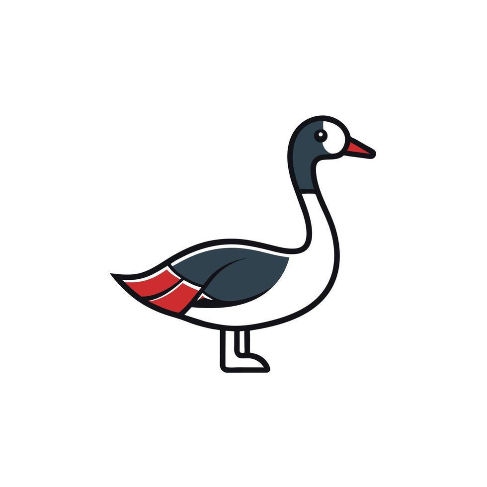 Canada Goose sits icon illustration vector