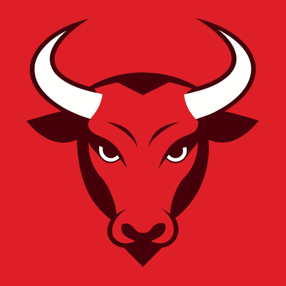 Bull looks icon illustration vector