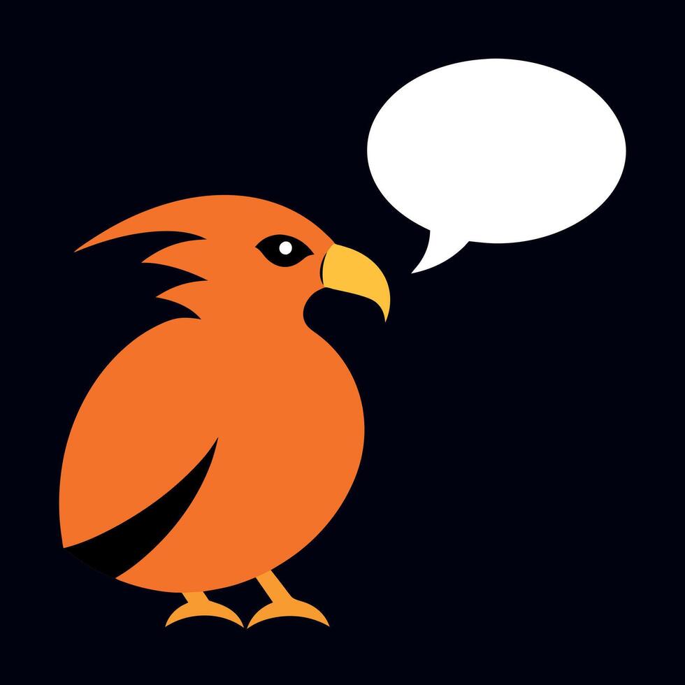 Buzzard eagle speaks icon illustration vector
