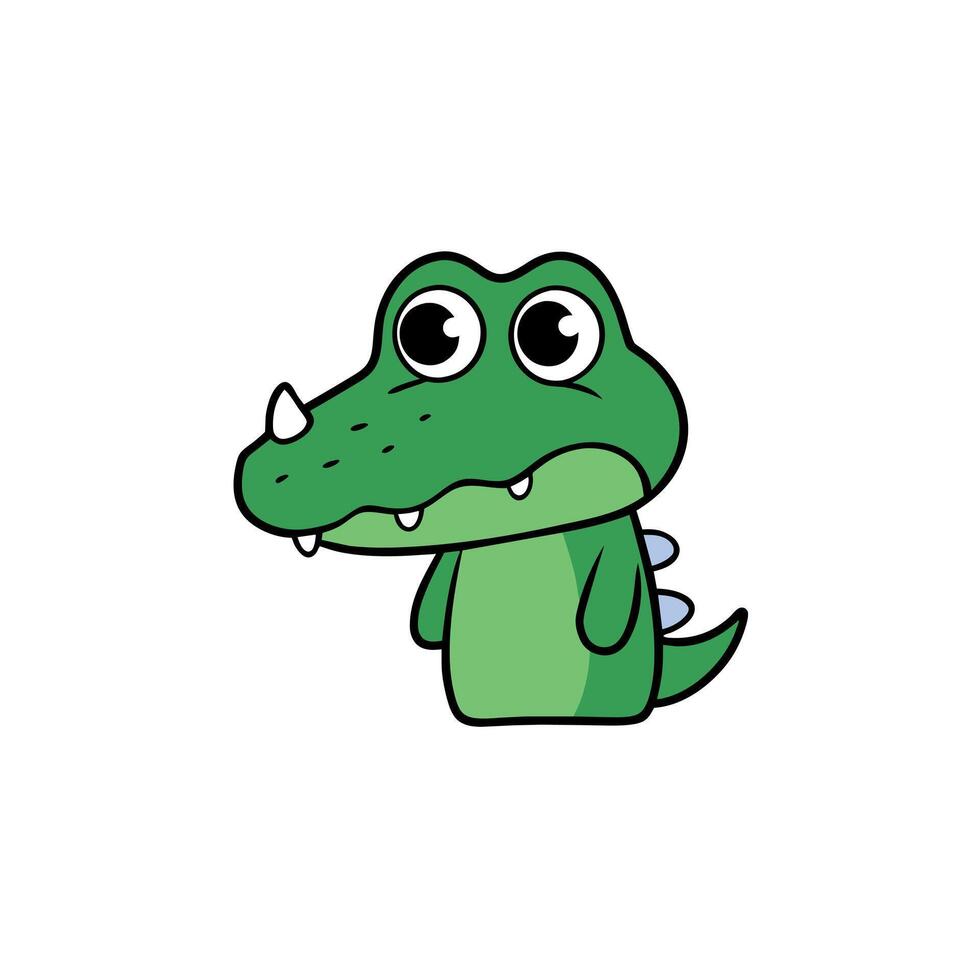 Caiman cries icon illustration vector