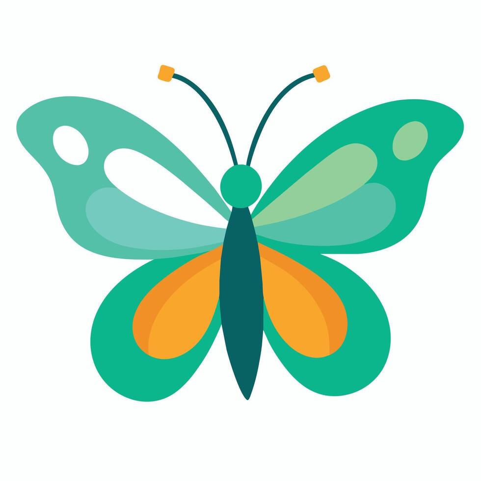 Butterfly flies icon illustration vector