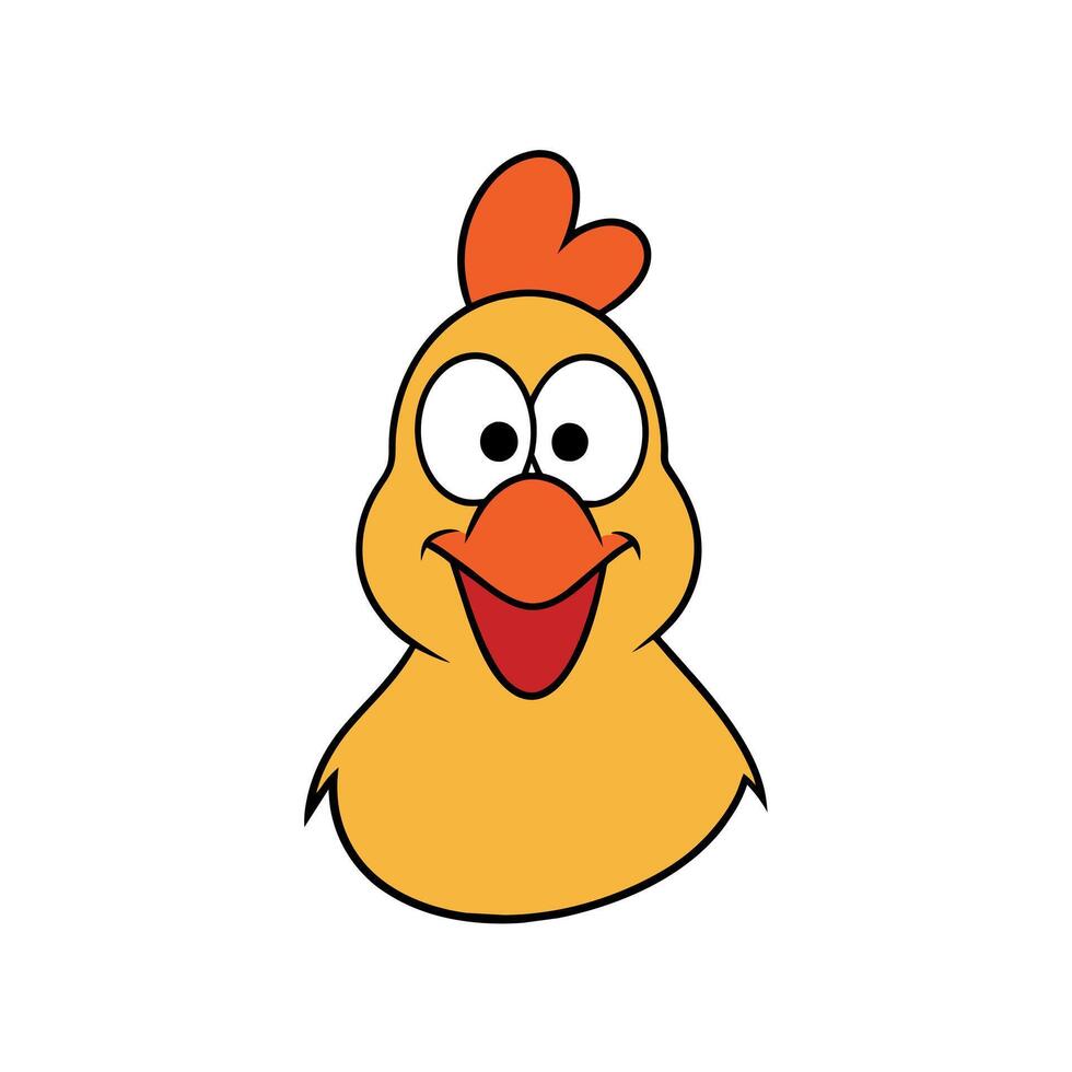 Campine Chicken smiles icon illustration vector