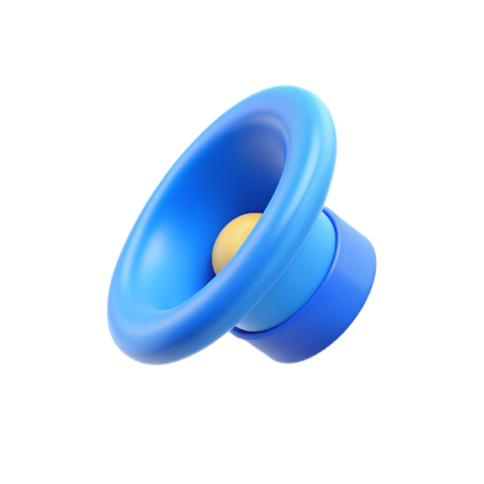 Sound Woofer 3d Render png