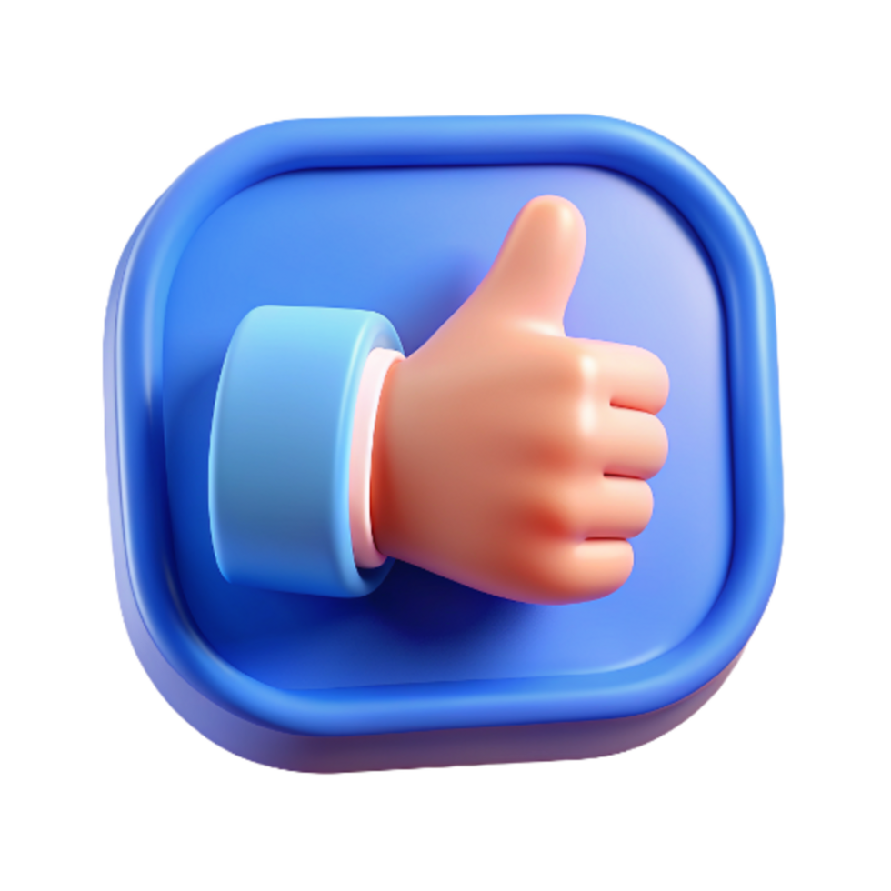 Like Button 3d Icon png