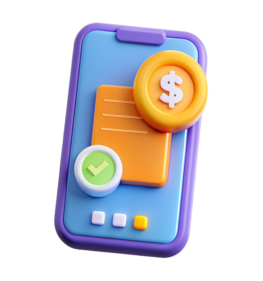 Mobile Finance 3d Style png
