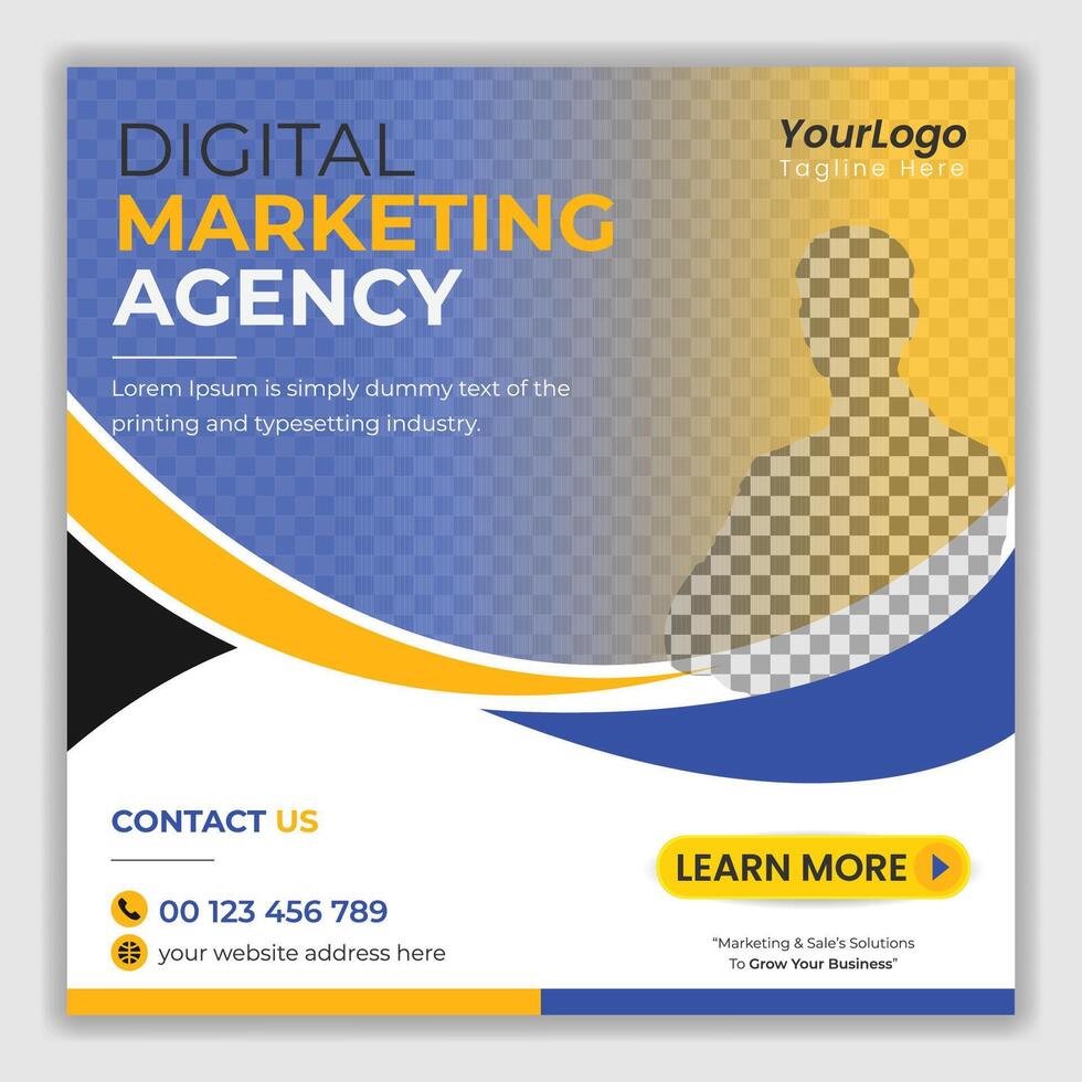 Social Media Post Template vector