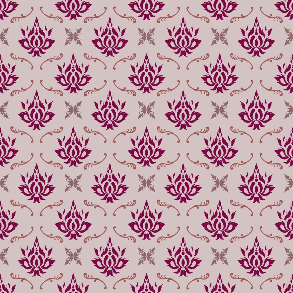 Oriental demark seamless pattern, design for wallpaper carpet fabric wrapping clover vector