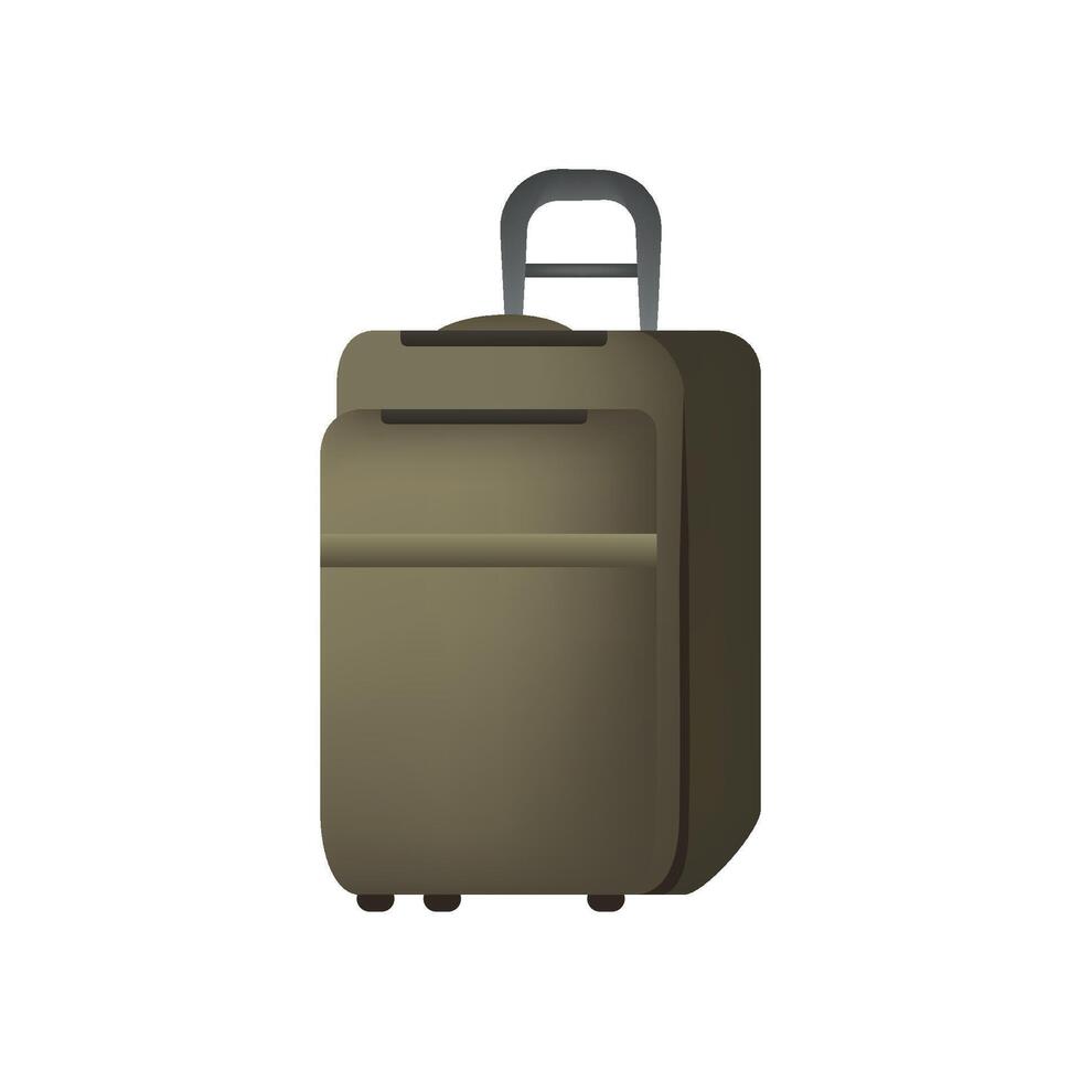 Travel bag case luggage icon. vector