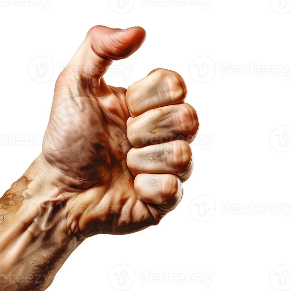 Thumbs Up Hand on Transparent Background png