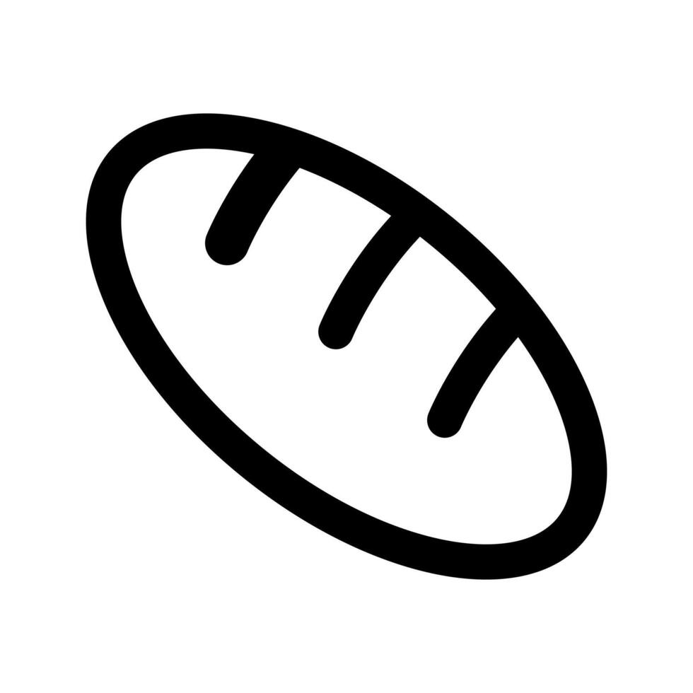 Bread icon, bread loaf icon. vector