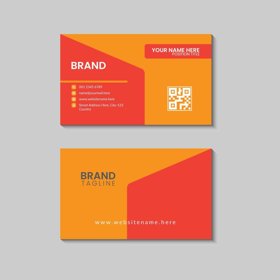 Business Card Design Template vector