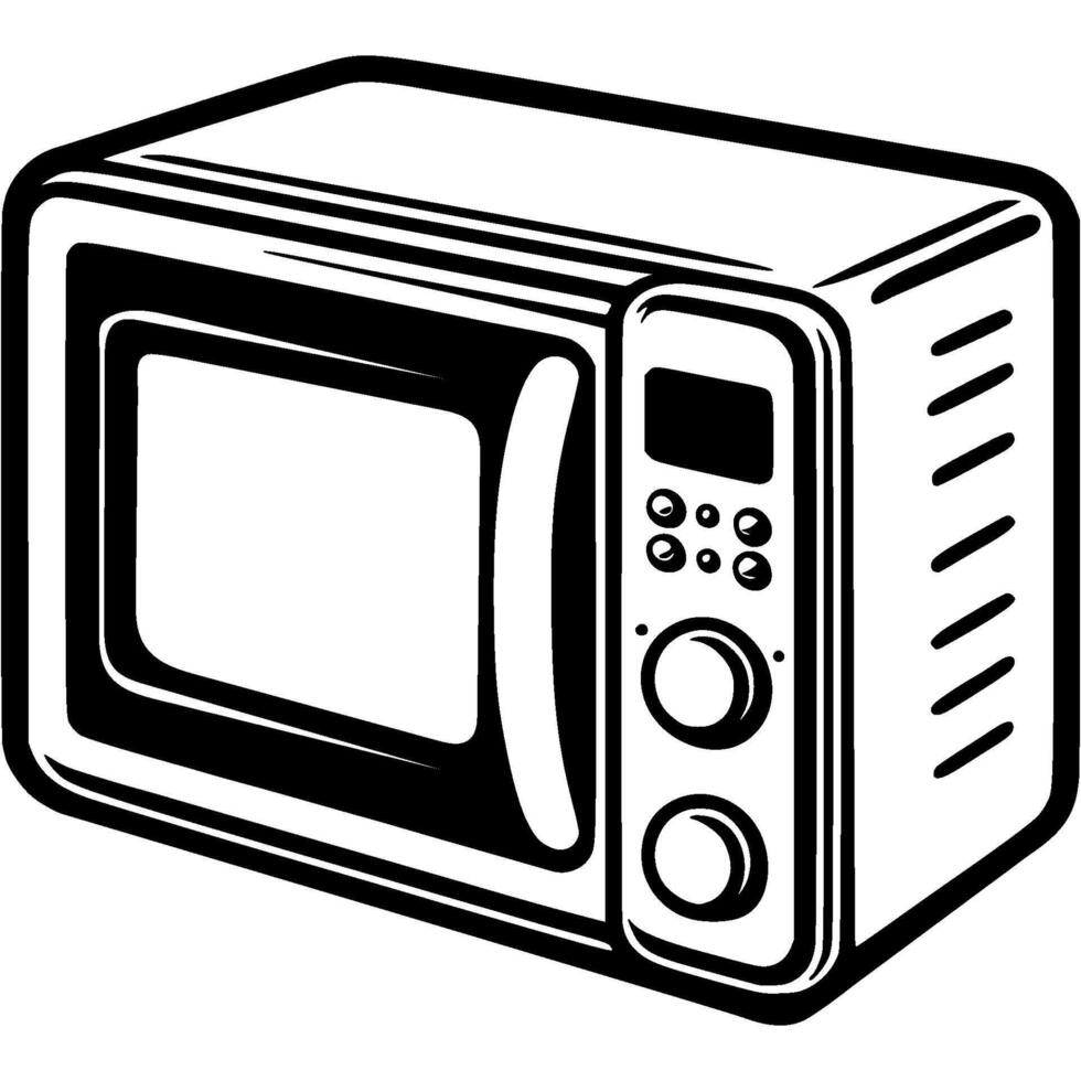 Black and white microwave discount