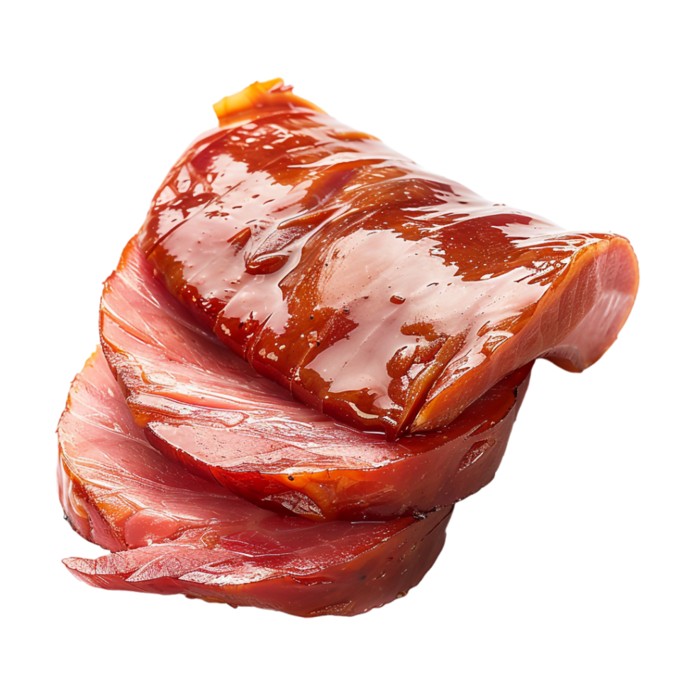 Pork Meat Slice on Transparent Background png