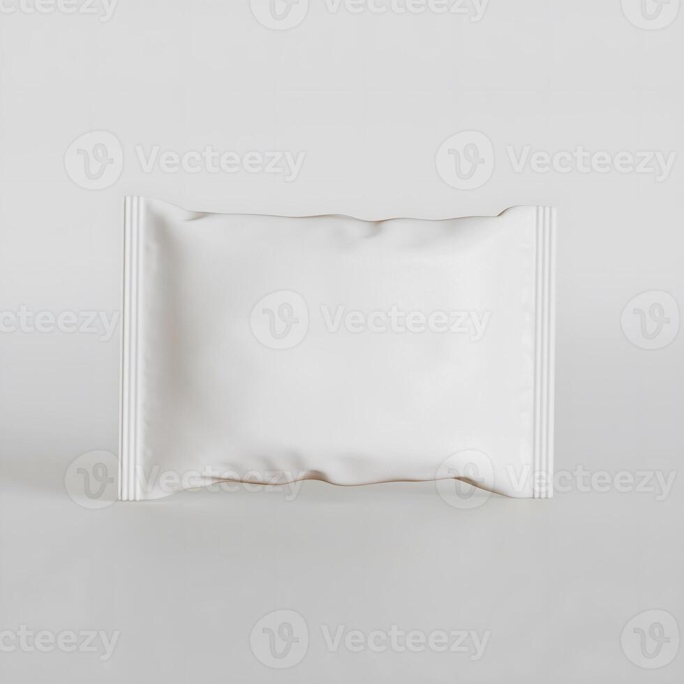 Realistic snack for chips potato and etc. white color on white background rendering 3D illustration photo