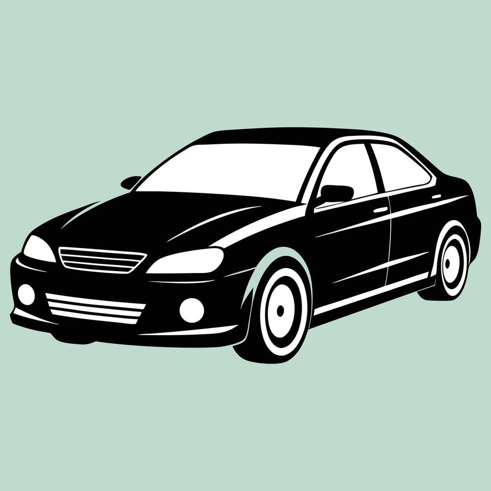 Car silhouettes art design. Car icon. Car icon on a white background. illustration. Silhouette of car illustration. vector