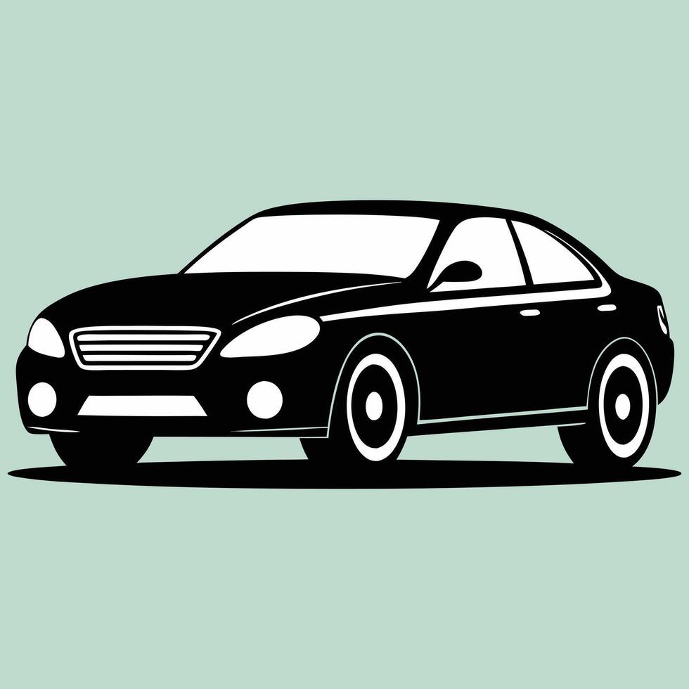 Car silhouettes art design. Car icon. Car icon on a white background. illustration. Silhouette of car illustration. vector