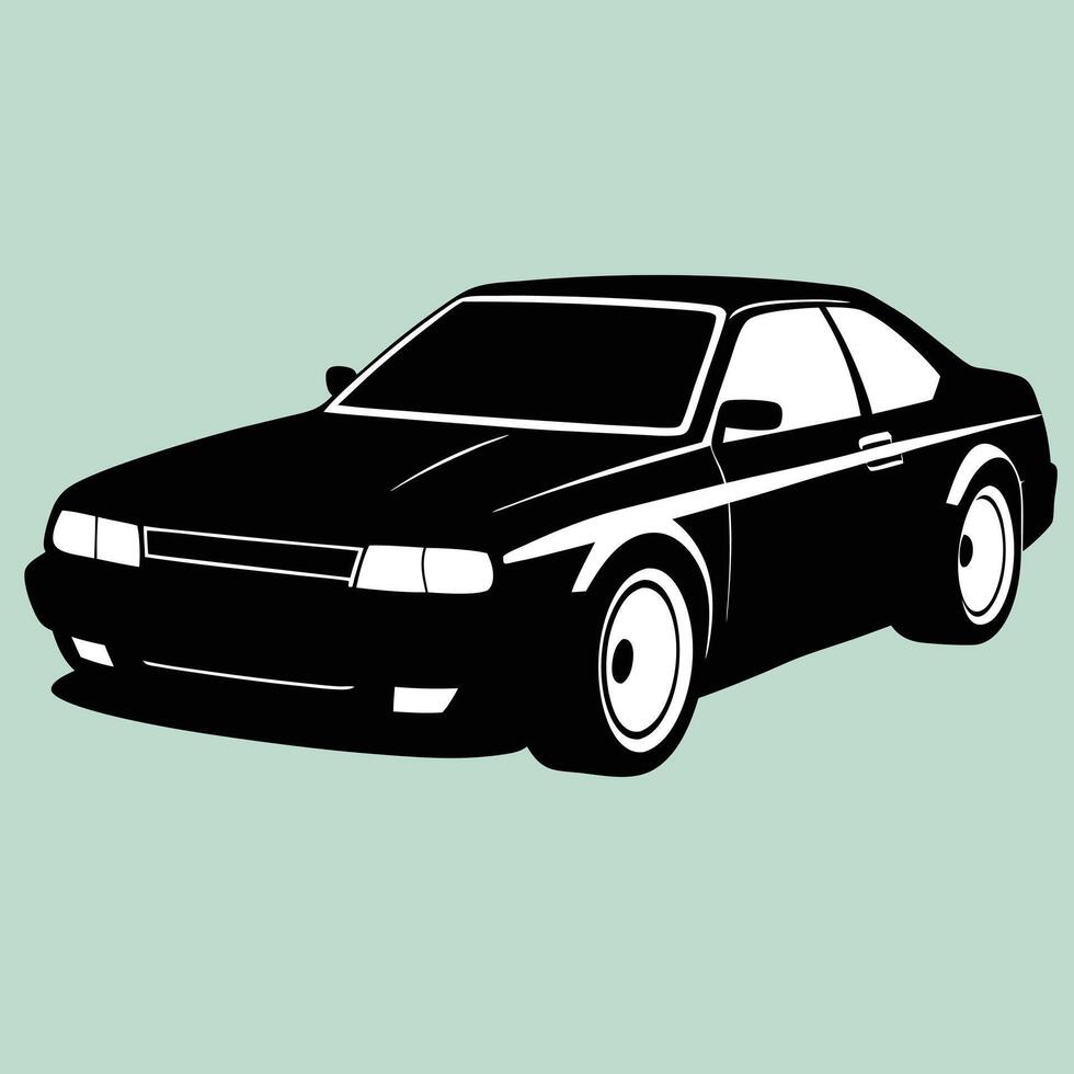 Car silhouettes art design. Car icon. Car icon on a white background. illustration. Silhouette of car illustration. vector