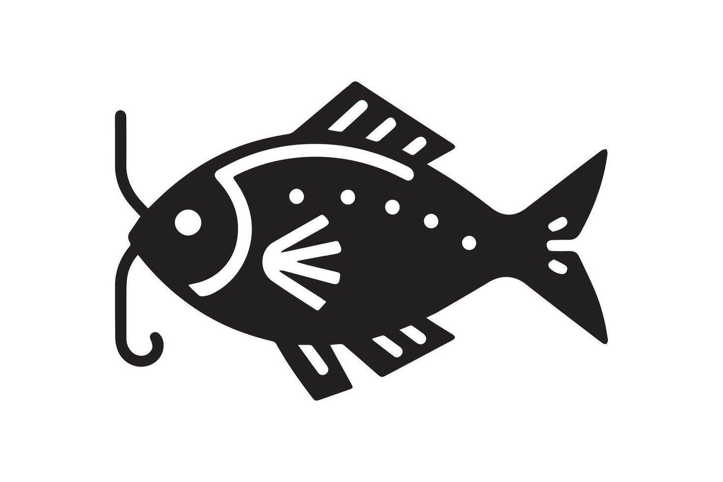 Leisure Time fishing silhouette isolated black color in white background. Fishing set vector