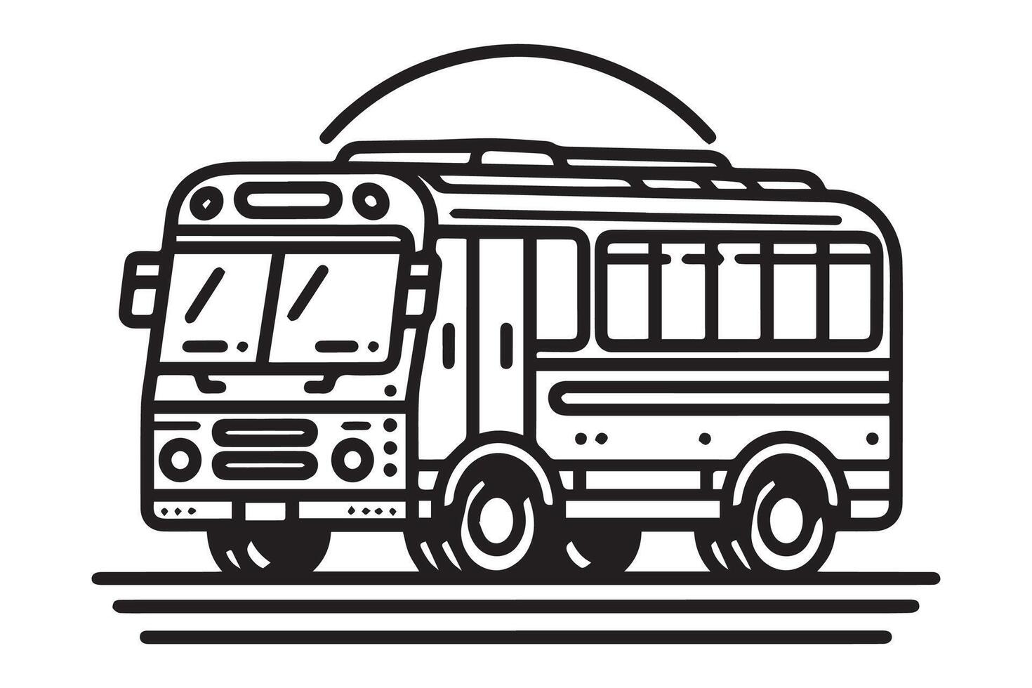 Simple and easy car coloring page for kids and Toddler. car coloring books for kids vector