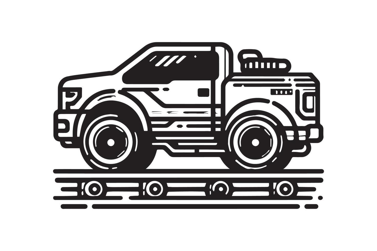 Simple and easy car coloring page for kids and Toddler. car coloring books for kids vector