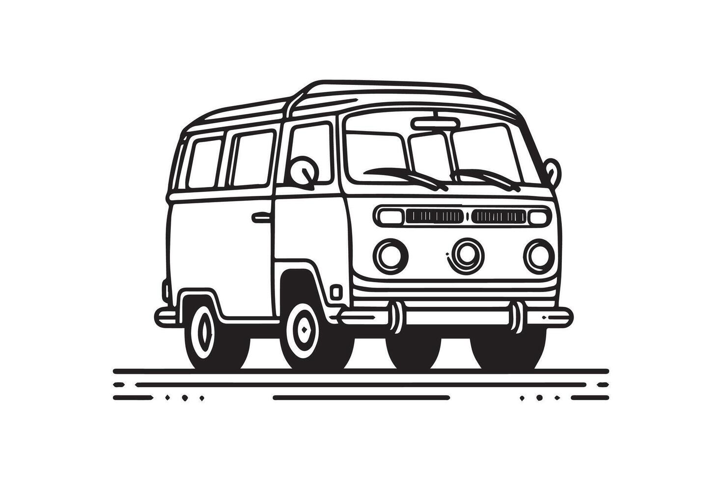 Simple and easy car coloring page for kids and Toddler. car coloring books for kids vector