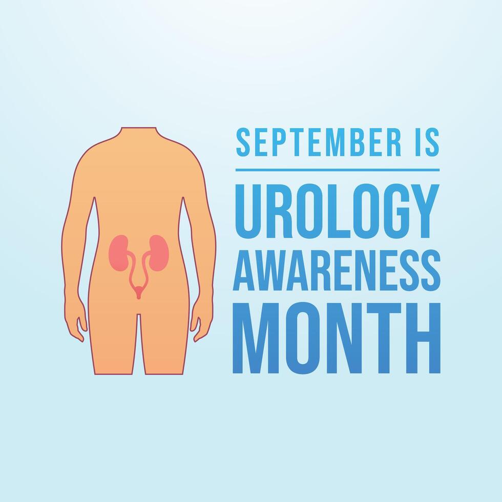 Urology Awareness Month. Flat art design. Healthcare awareness design. Good for usage template celebration. eps 10. vector