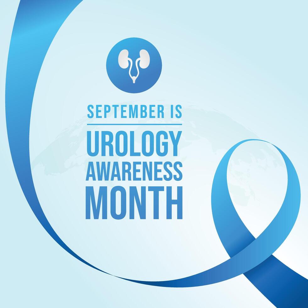 Urology Awareness Month. Flat art design. Healthcare awareness design. Good for usage template celebration. eps 10. vector