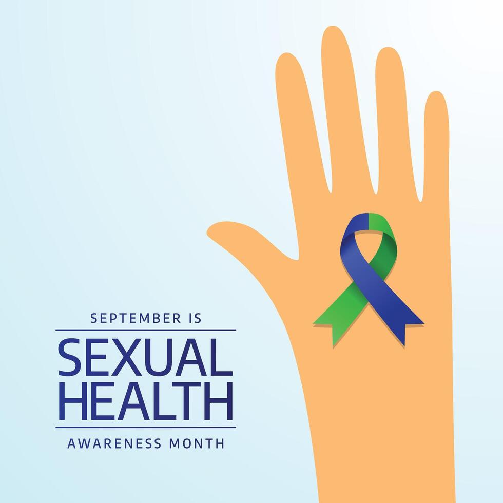 Sexual Health Month. Flat art design. Good for template usage. eps 10. vector