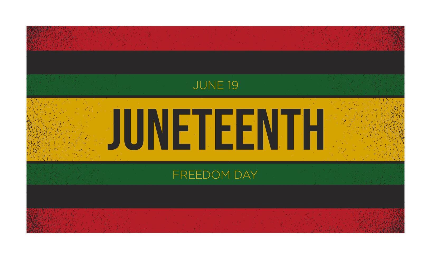 Juneteenth Freedom Day Background Design. vector