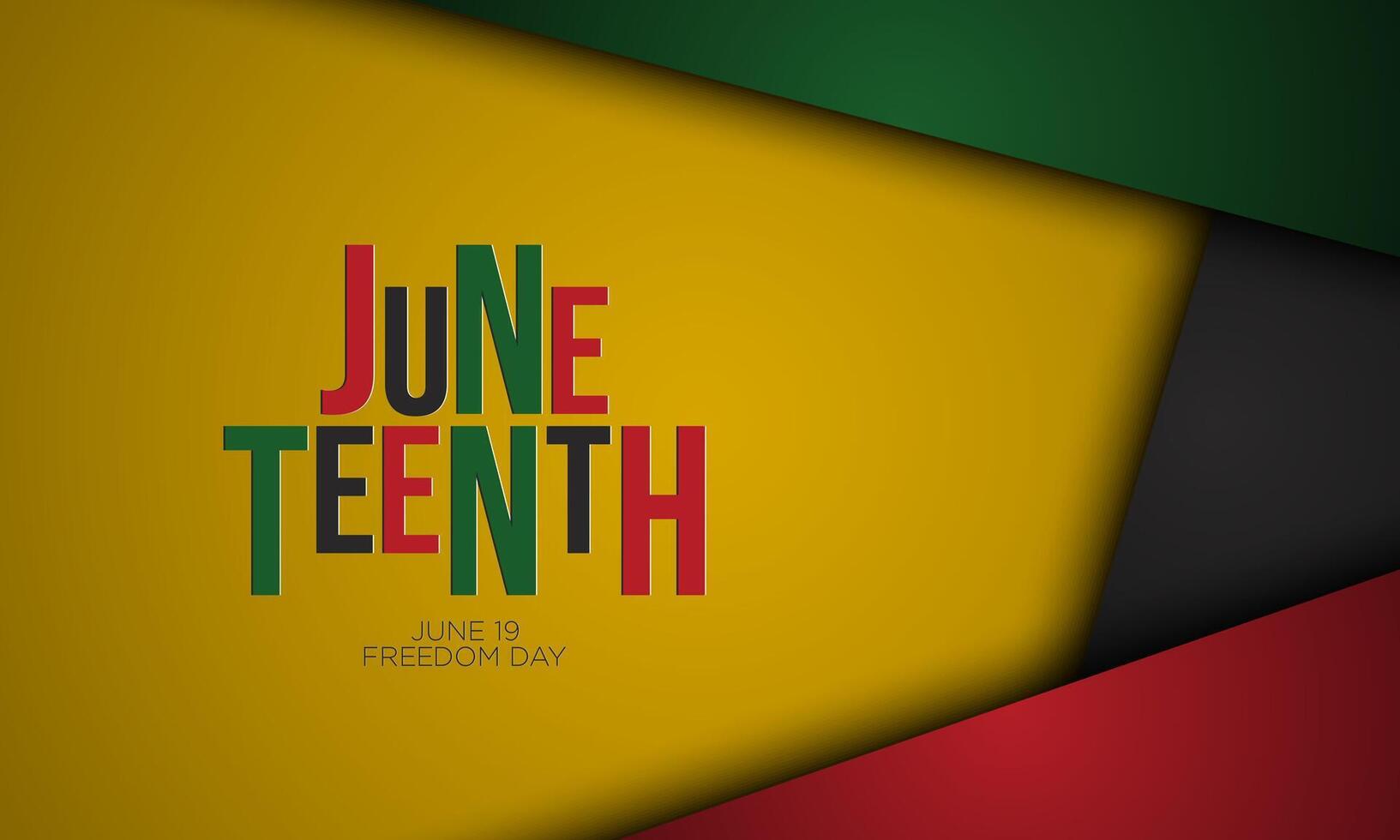 Juneteenth Freedom Day Background Design. vector