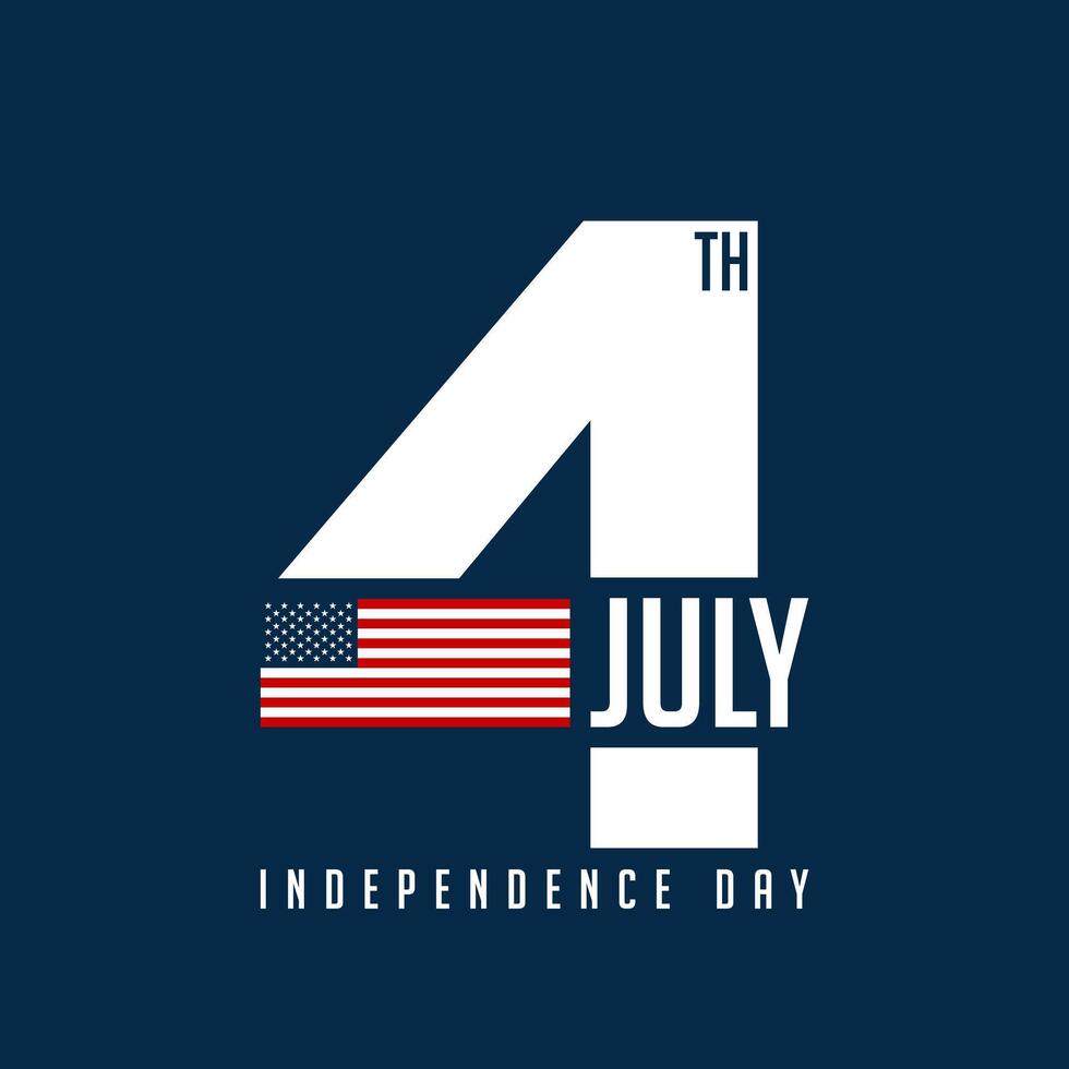 4th of July Background Design. vector