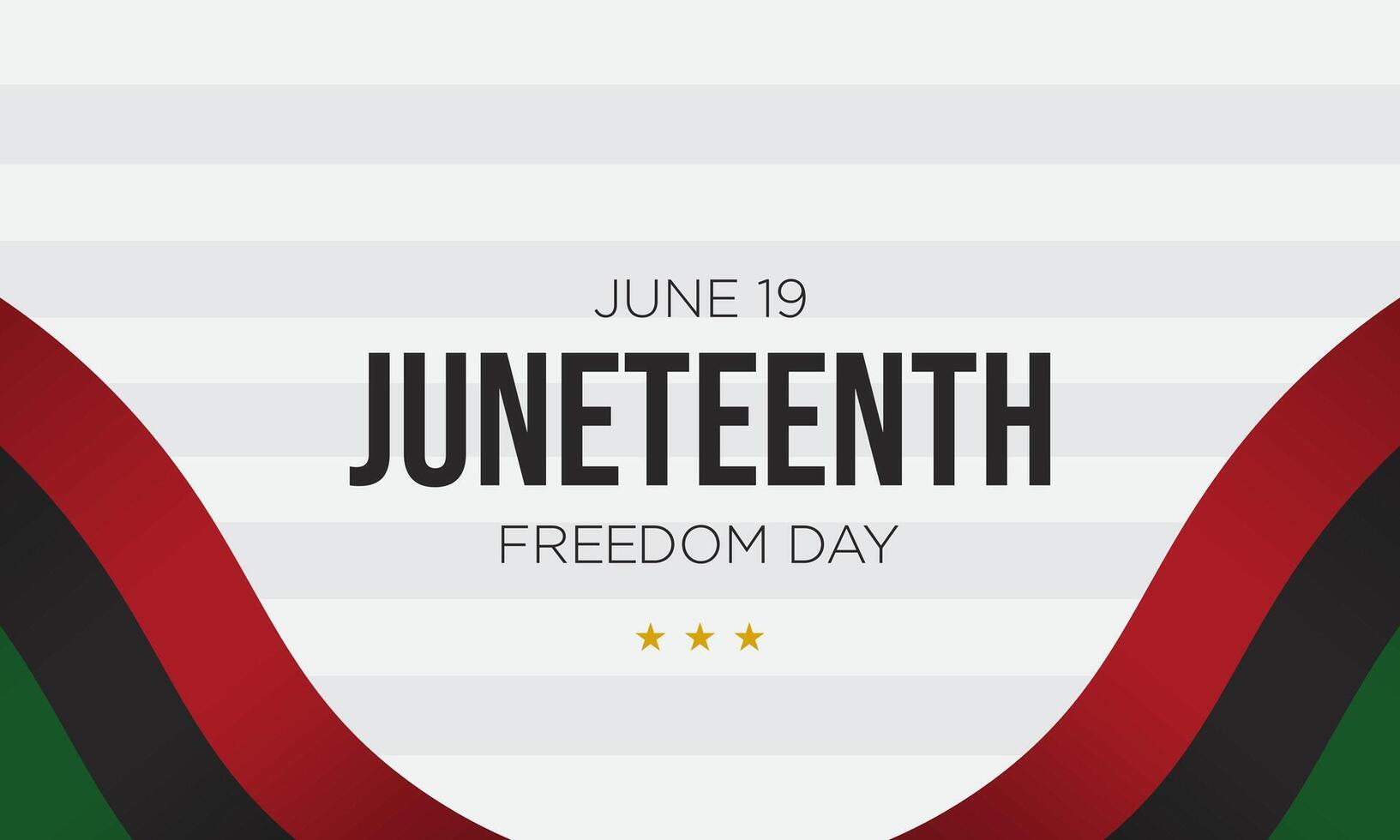 Juneteenth Freedom Day Background Design. vector