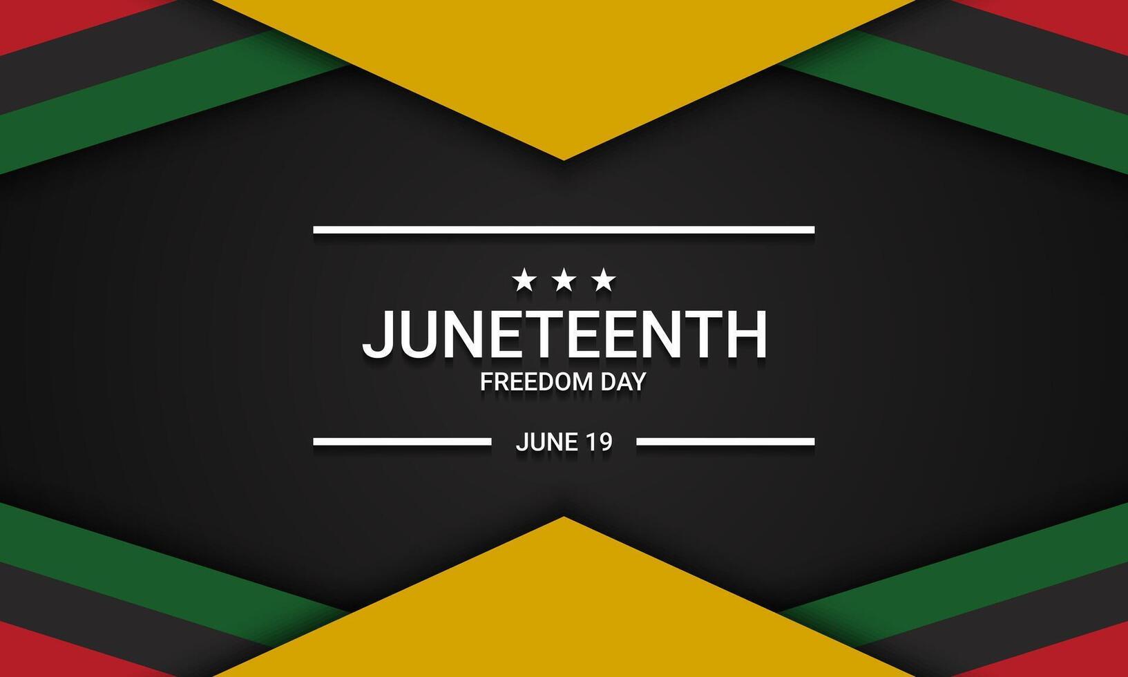 Juneteenth Freedom Day Background Design. vector