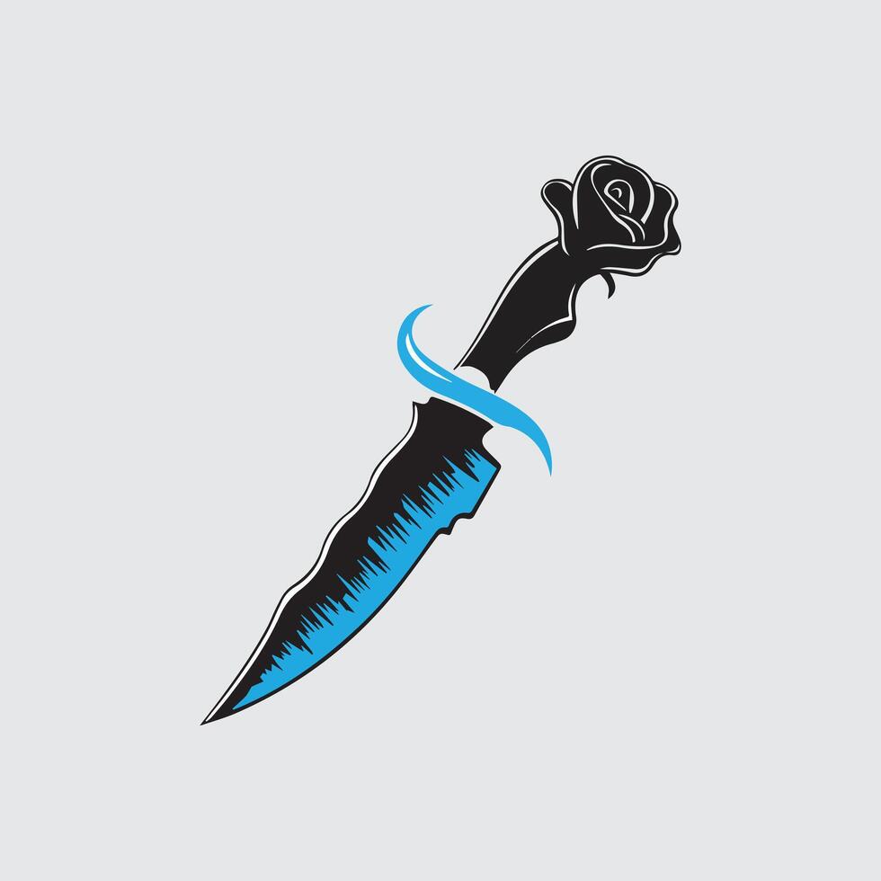 new style knife art design vector