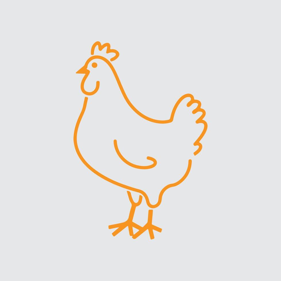 hen art design vector