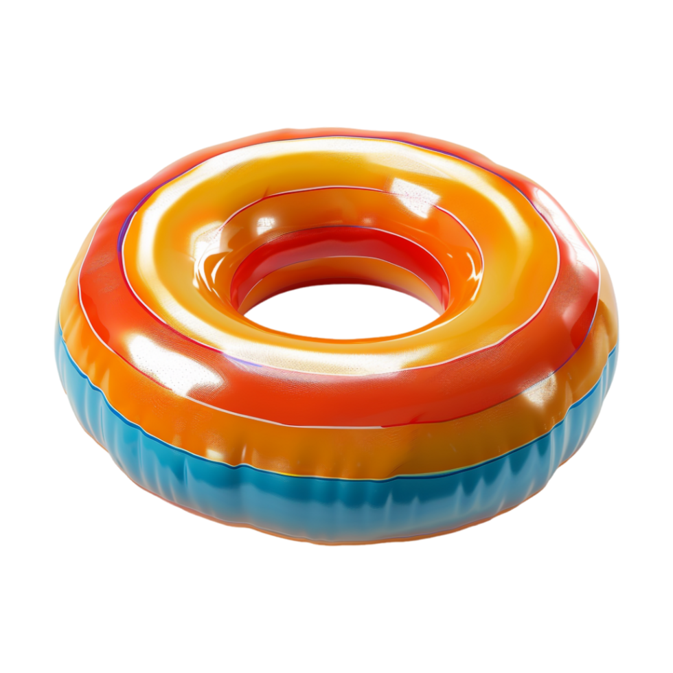 Inflatable Ring Round Tube on Transparent Background png