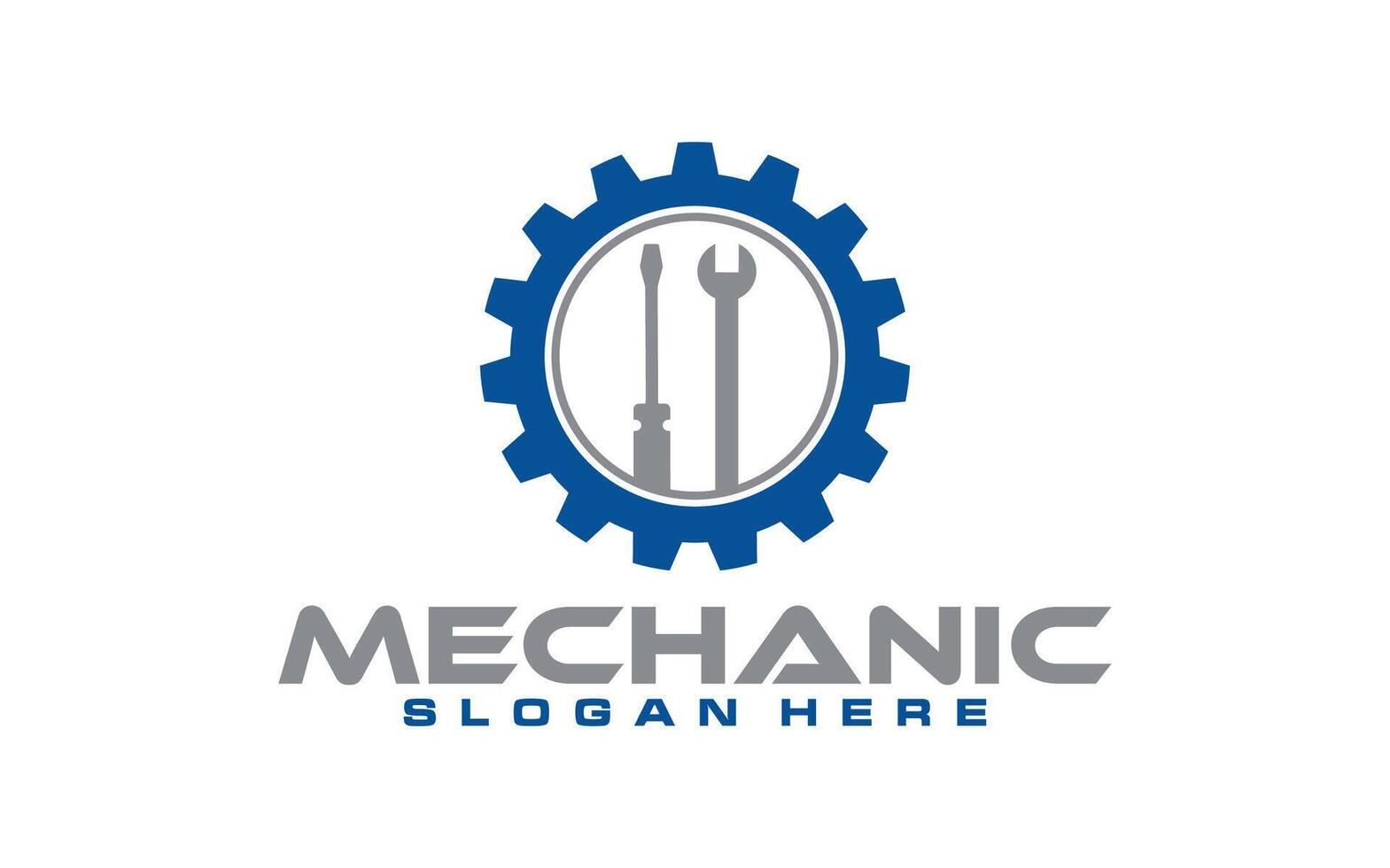 Mechanic auto service logo template vector