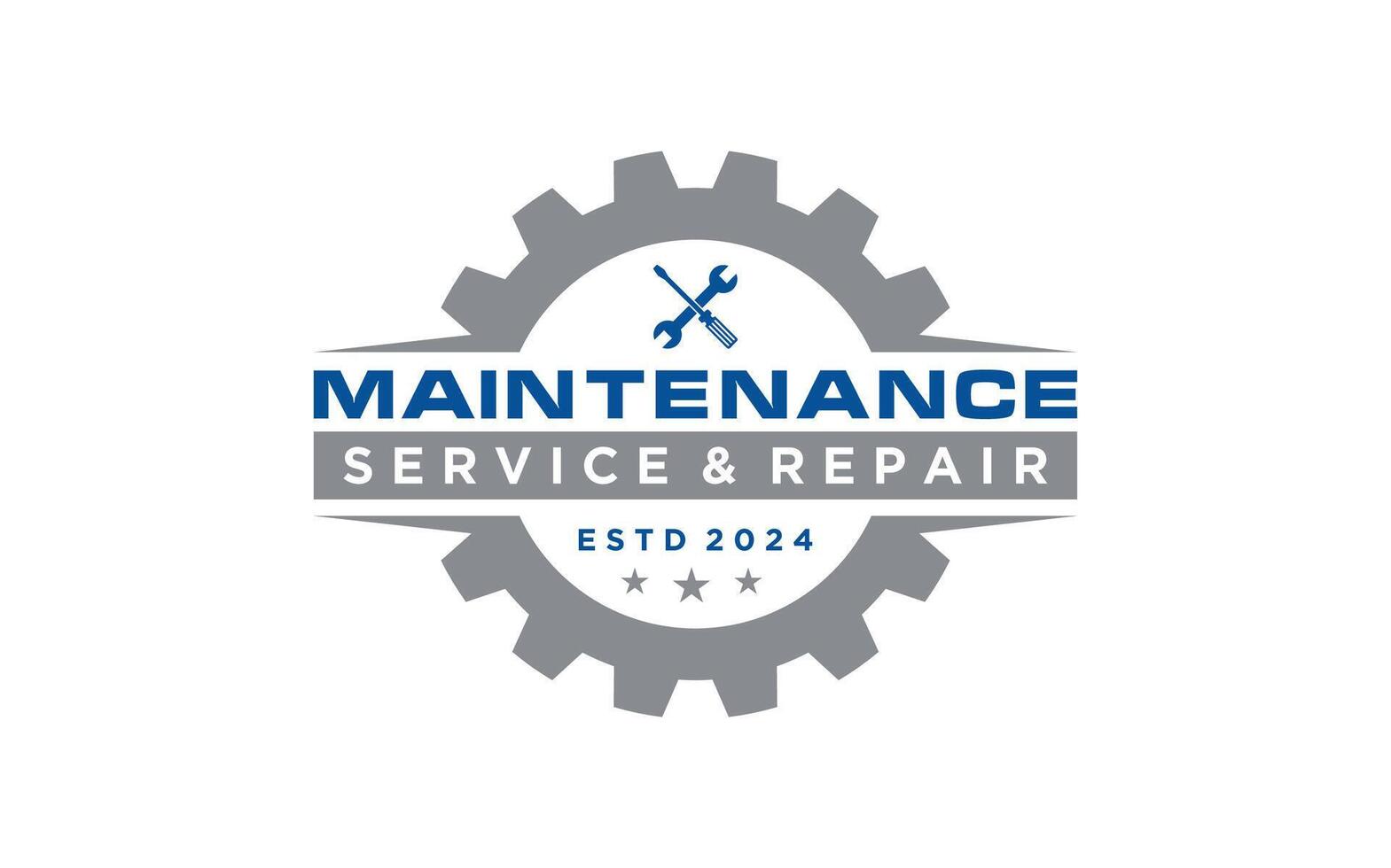 Mechanic auto service logo template vector