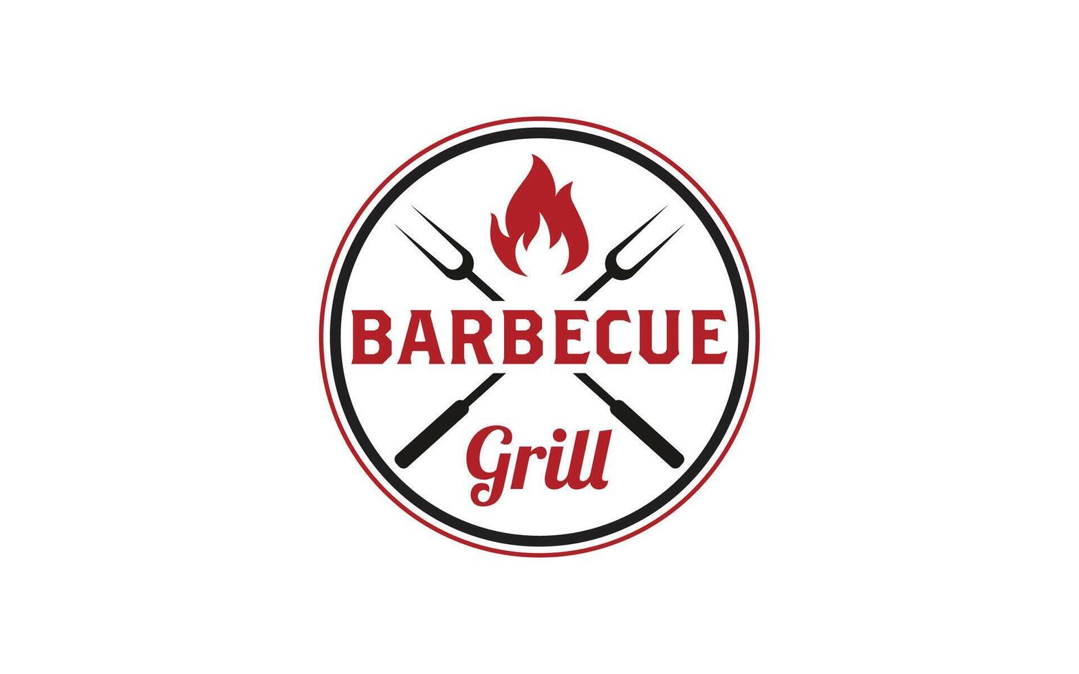 Barbecue Grill logo design Restaurant labels emblems logo Logo template for bbq steakhouse butcher grill bar design template vector