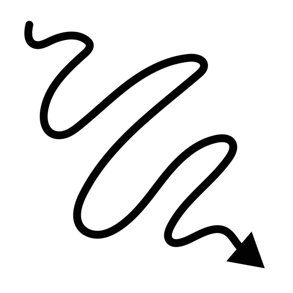arrow line wave illustration vector