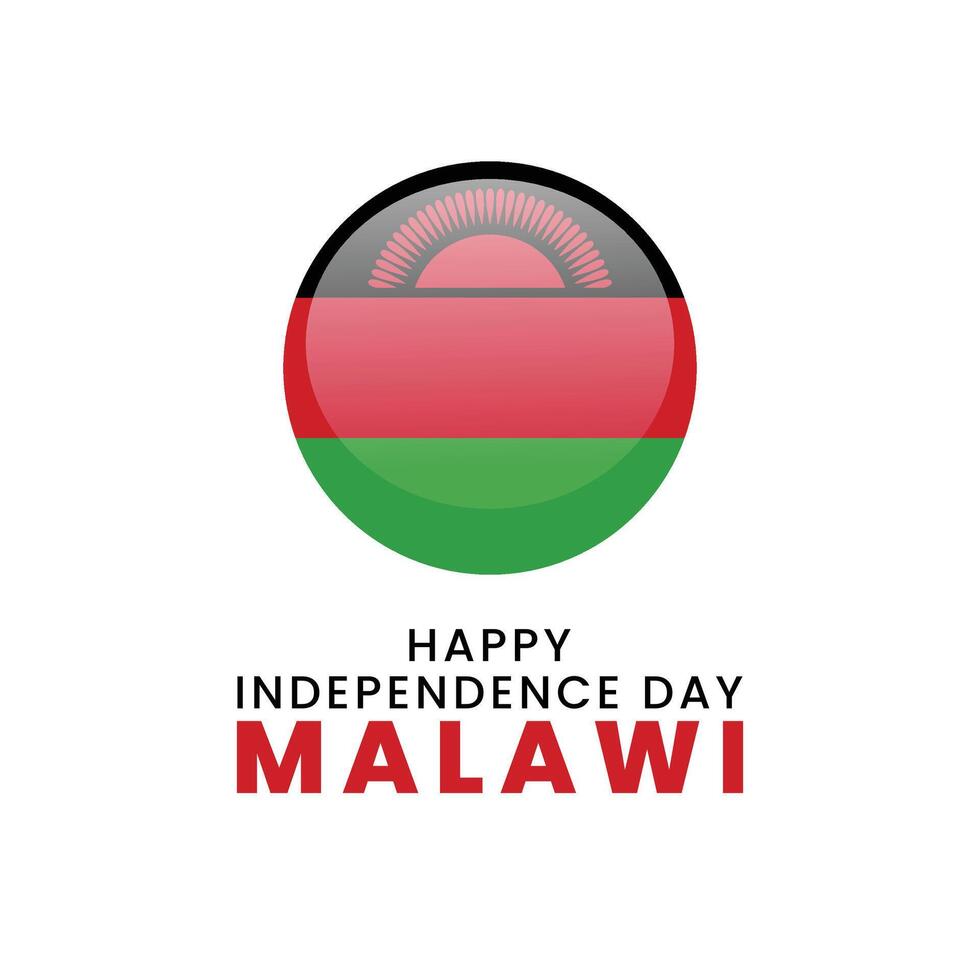Malawi happy independence day design . illustration vector